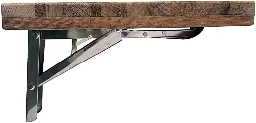Slotted Teak Wall Mounted Shower Seat