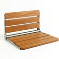 Compact Teak Wall Mounted Foldable Seat