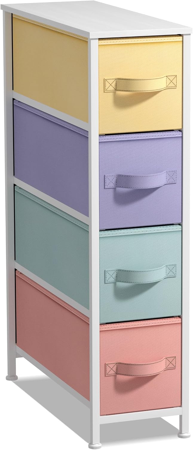 Slim Kids 4 Drawer Storage Dresser