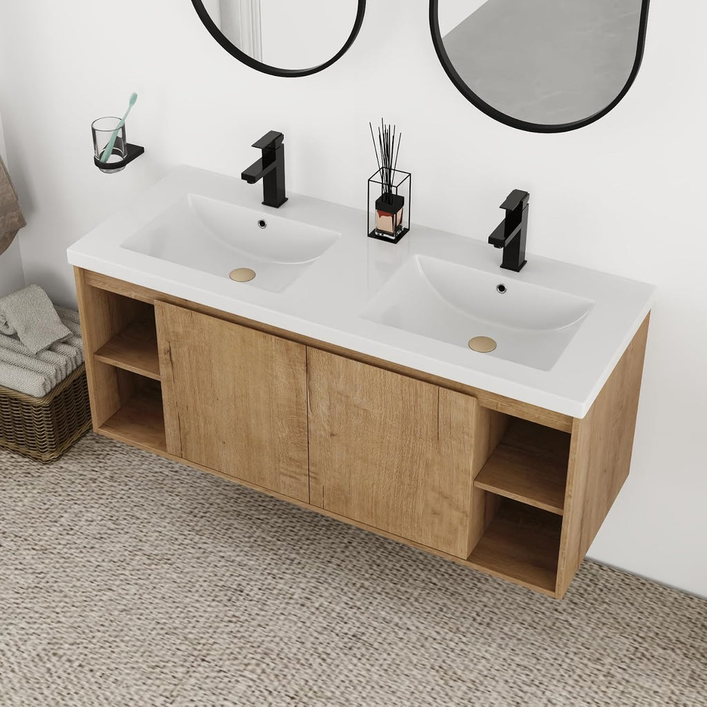 Modern Floating Double Sink Vanity