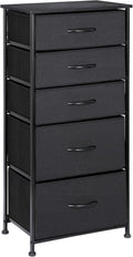 5 Drawer Vertical Fabric Storage Dresser