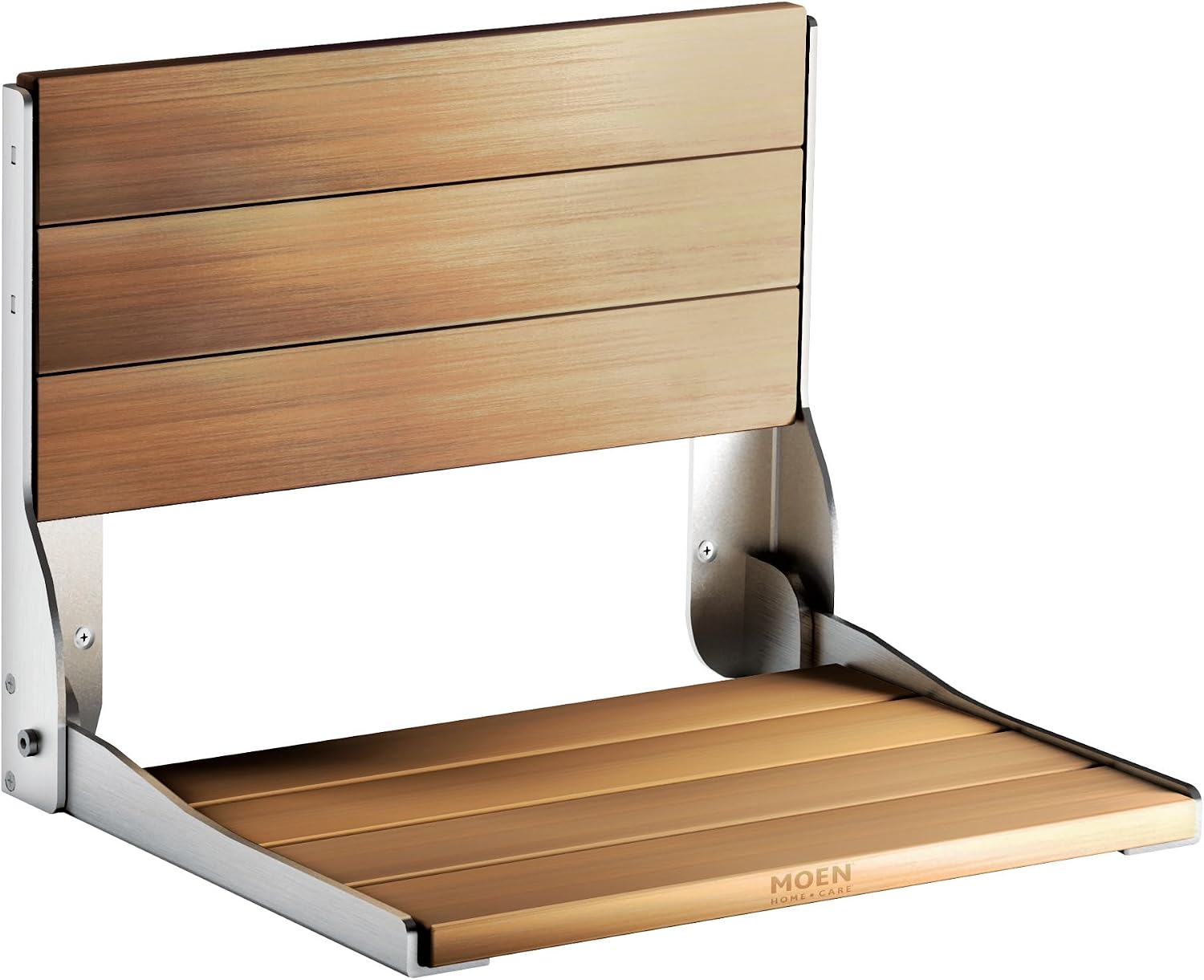 Ada Teak Fold Down Wall Shower Chair