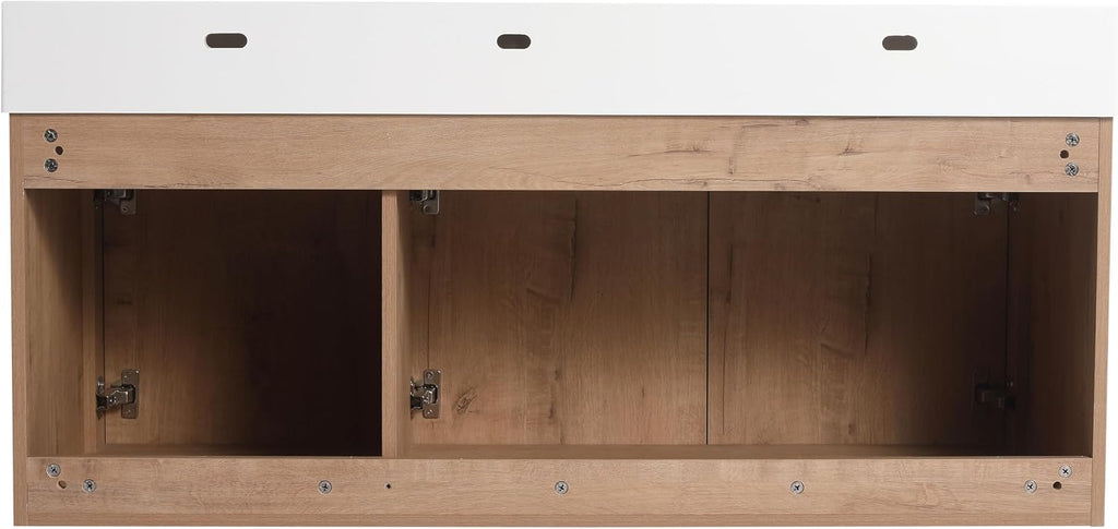 Brown 48 Inch Floating Bathroom Vanity