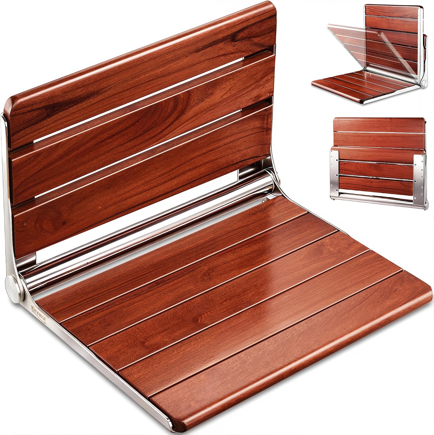 Ada Upgraded Teak Wall Shower Seat