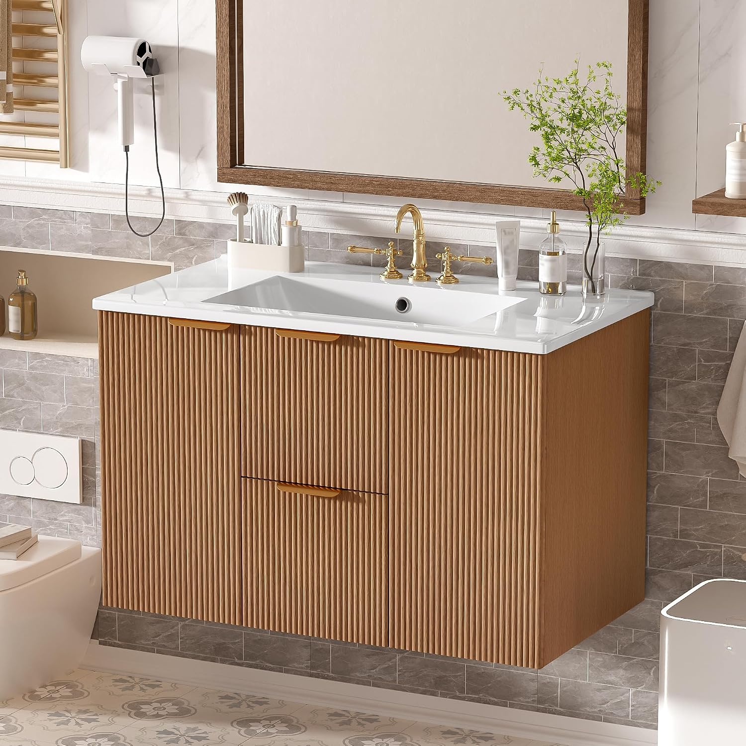 48 Inch Double Sink Wall Vanity