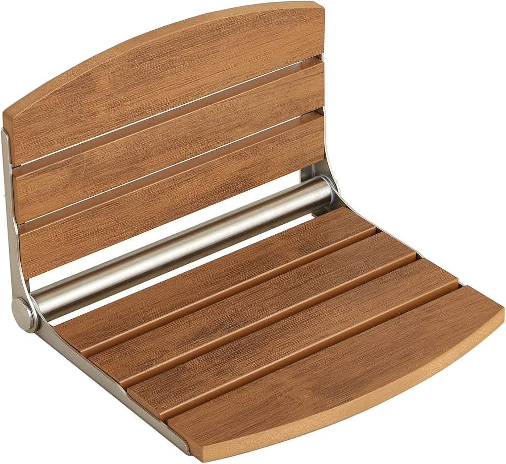 Teak Wall Mounted Foldable Shower Seat