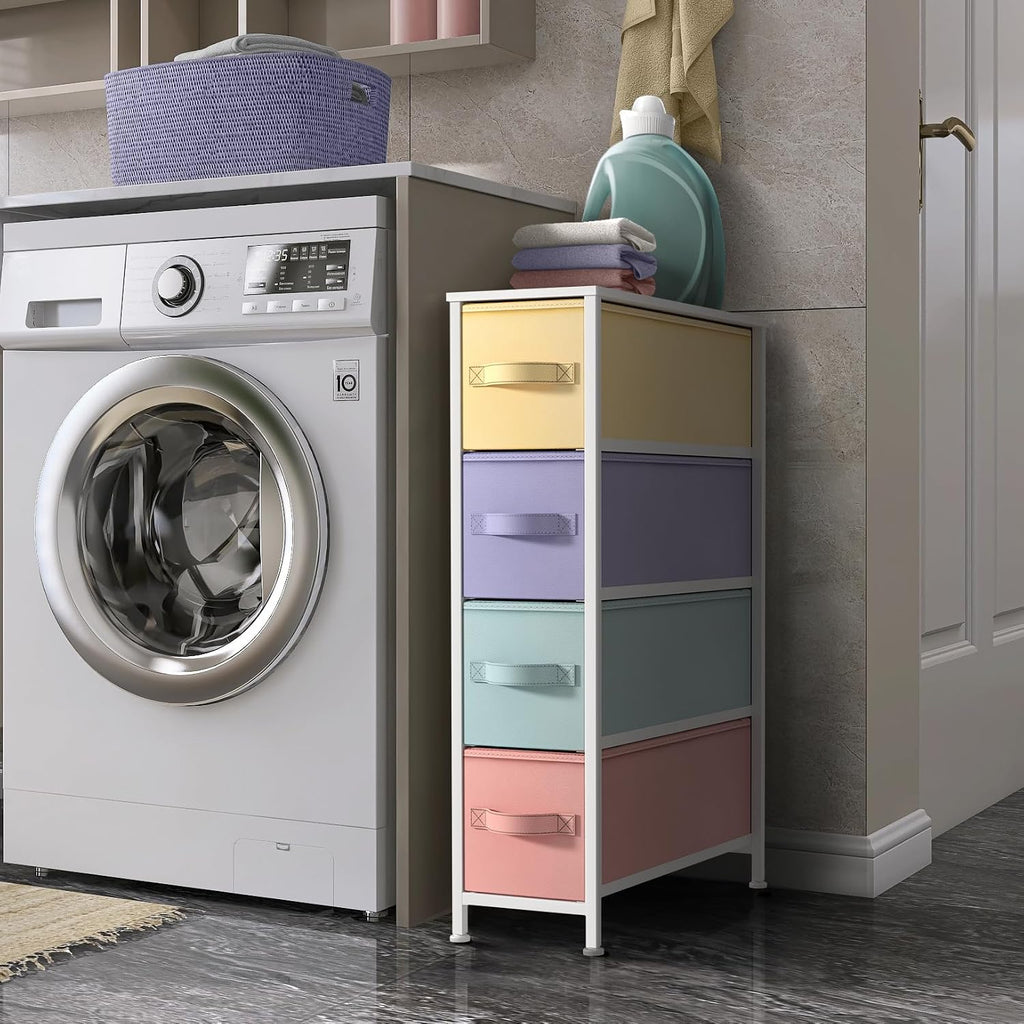 Slim Kids 4 Drawer Storage Dresser