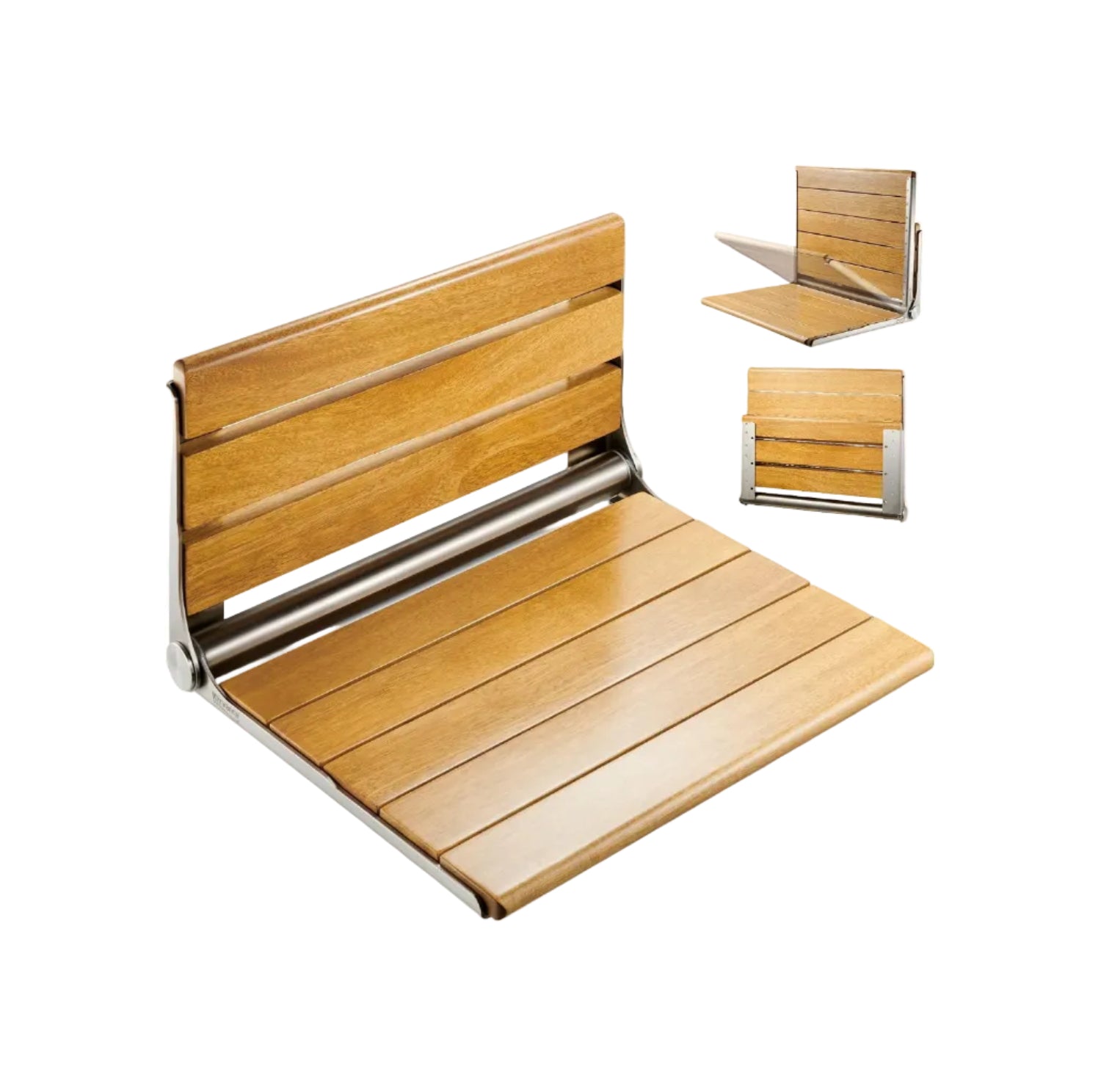 Ada Upgraded Teak Wall Shower Bench