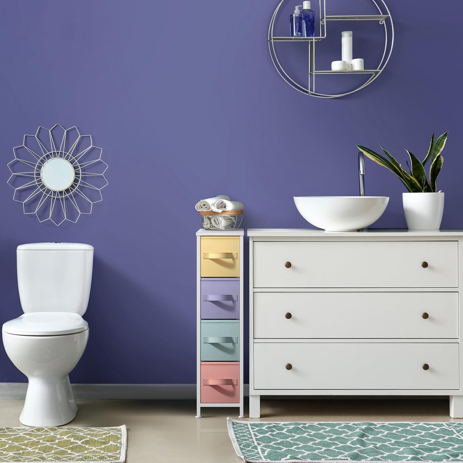 Slim Kids 4 Drawer Storage Dresser