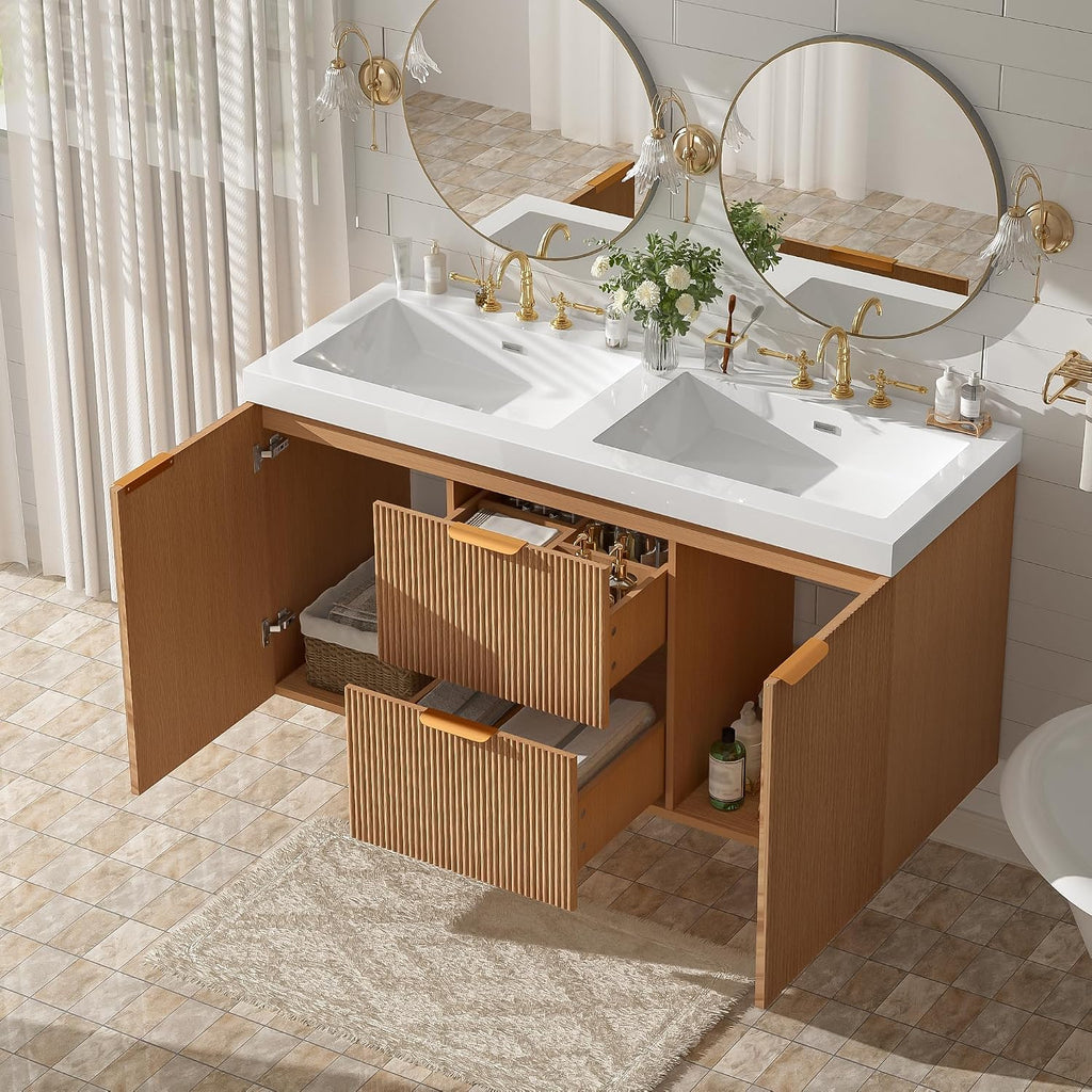 48 Inch Double Sink Wall Vanity